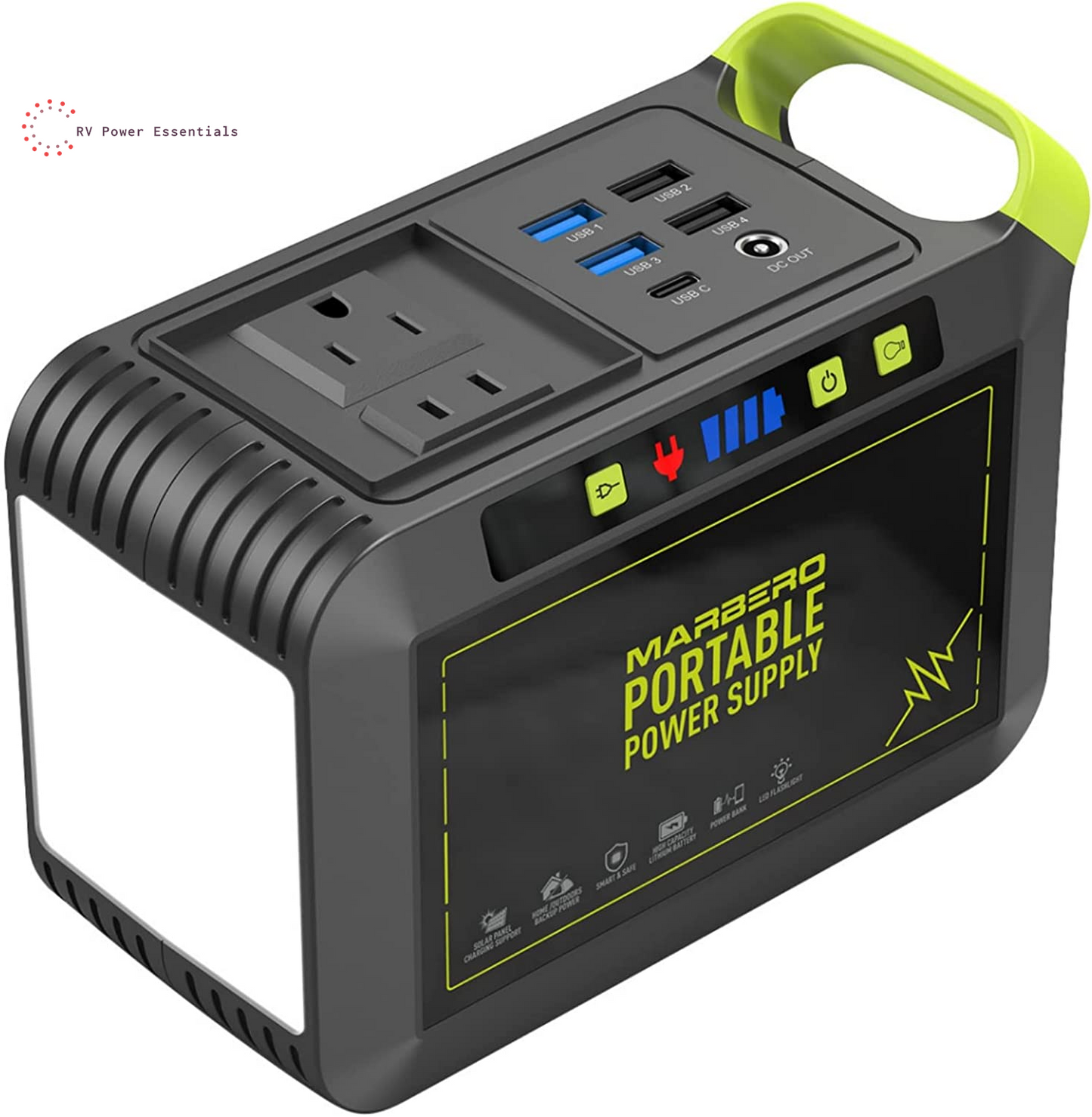 MARBERO Portable Power Station 88Wh - Compact Solar Generator for Outdoor, RV, and Emergency Use - RVPowerEssentials.com 