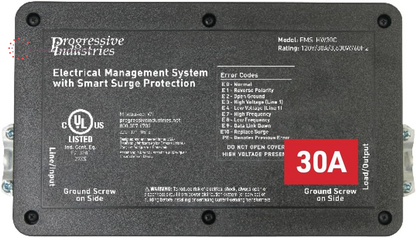 Progressive Industries SSP-30XL Portable RV Smart Surge Protector, Black, 30 Amp