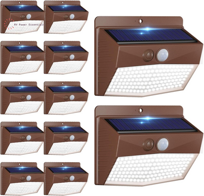 6-Pack Solar-Powered Motion Lights | Rugged, Waterproof Outdoor Lighting for RVs, Campsites, Decks & Gardens | 3 Lighting Modes for Safety and Adventure