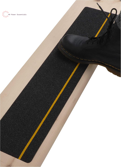  Non-Slip Outdoor Stair Tread Tape (10-Pack) | Heavy-Duty Black Anti-Slip Strips for RV Steps, Decks, and Outdoor Safety