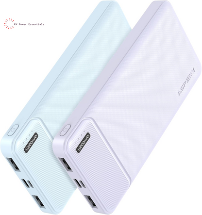 Asperx 2-Pack 10000Mah USB C Output Portable Charger Power Bank Fast Charging, Portable Phone Charger External Battery Pack for Iphone, Samsung, Google LG and Heated Vest