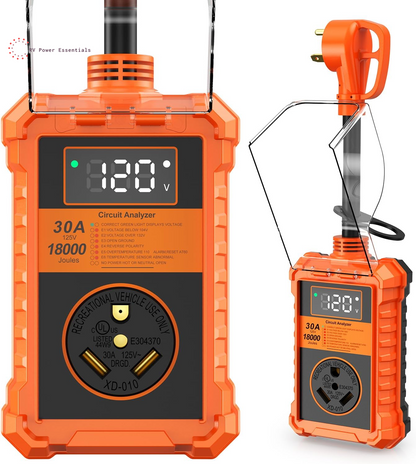 30A/50A High-Joule RV Surge Protector with LED Circuit Analyzer