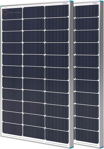Renogy Solar Panel 100 Watt 12 Volt, High-Efficiency Monocrystalline PV Module Power Charger for RV Marine Rooftop Farm Battery and Other Off-Grid Applications, RNG-100D-SS, Single 100W