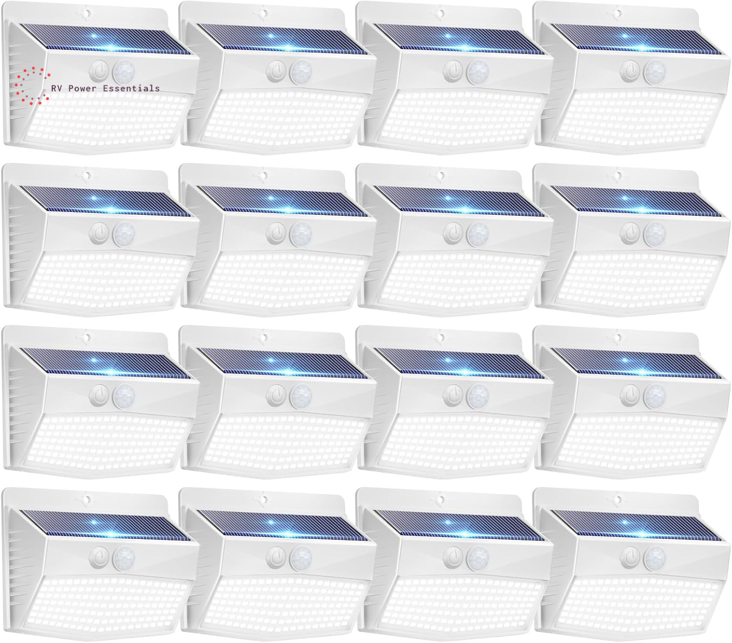 6-Pack Solar-Powered Motion Lights | Rugged, Waterproof Outdoor Lighting for RVs, Campsites, Decks & Gardens | 3 Lighting Modes for Safety and Adventure