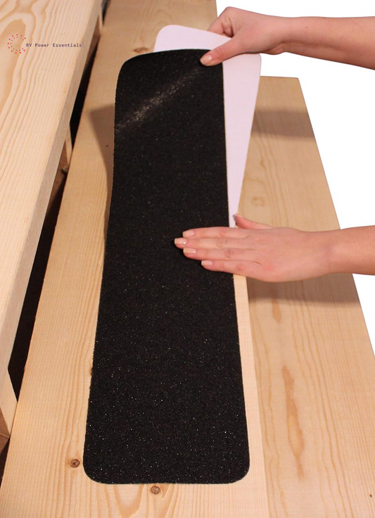  Non-Slip Outdoor Stair Tread Tape (10-Pack) | Heavy-Duty Black Anti-Slip Strips for RV Steps, Decks, and Outdoor Safety