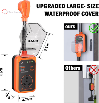 30A/50A RV Surge Protector with LED Circuit Analyzer