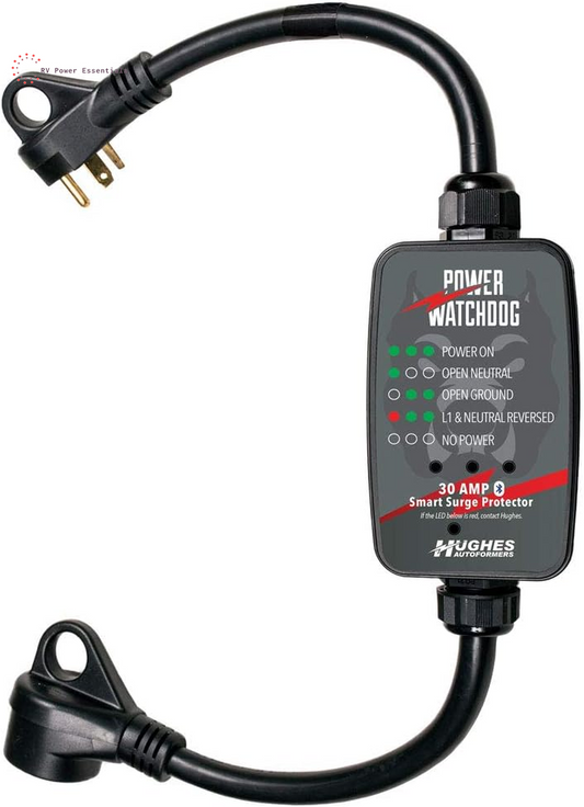 Power Watchdog PWD30, Bluetooth Surge Protector, 30 Amp, Portable, 14 Inch