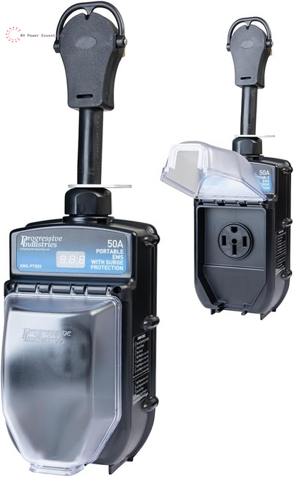 Progressive Industries SSP-30XL Portable RV Smart Surge Protector, Black, 30 Amp