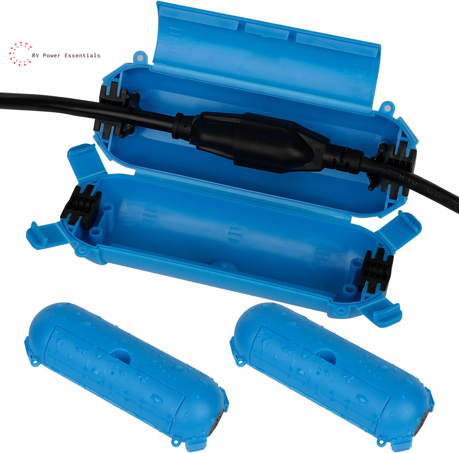 Flemoon Outdoor Waterproof Extension Cord Safety Cover [3/6/9 Pack] – Heavy-Duty Weatherproof Plug & Outlet Protector for RVs, Outdoor Power & Holiday Lighting
