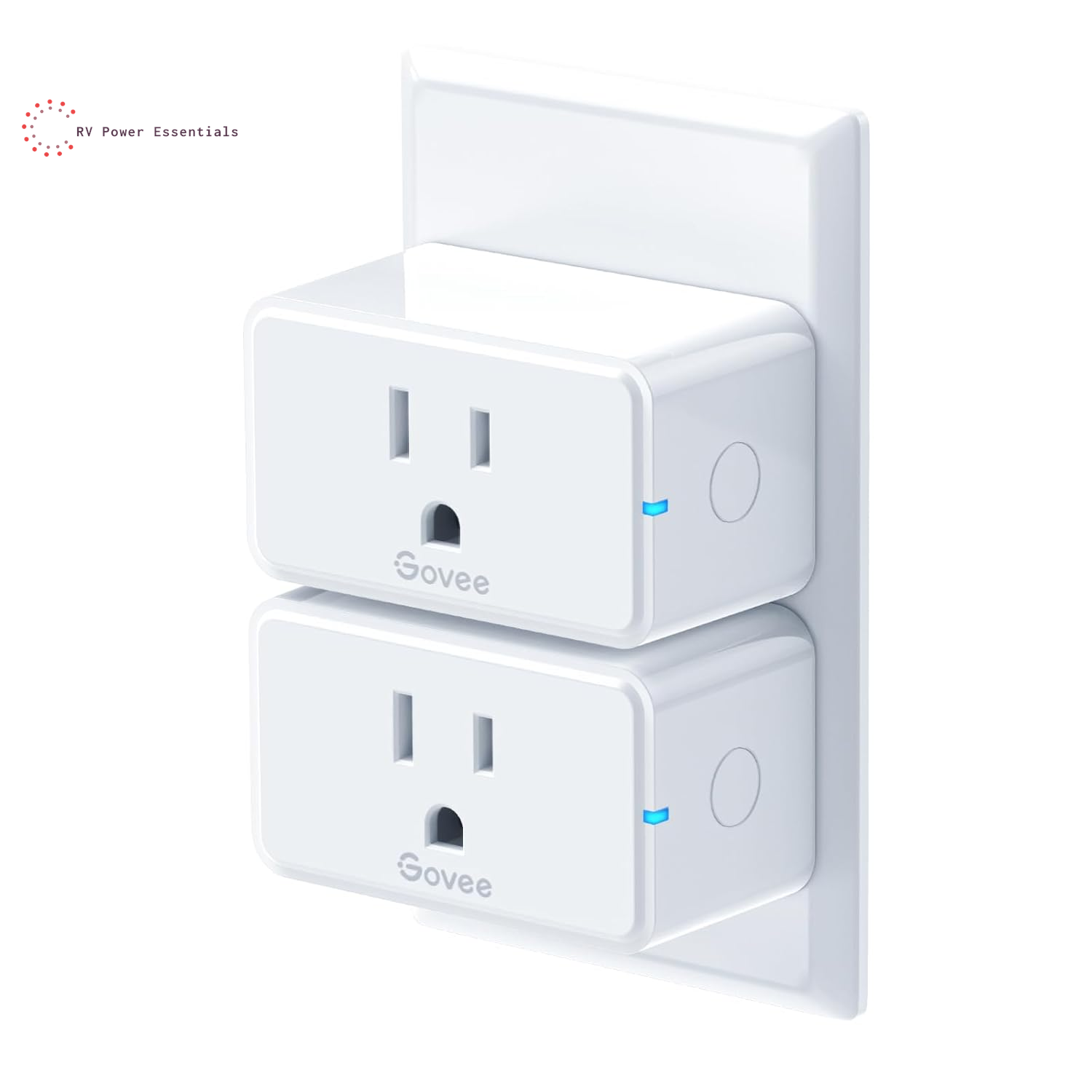 Govee Smart Plug with Energy Monitoring, WiFi Bluetooth Plug Work with Alexa and Google Assistant, 15A Smart Outlets with Timer & Group Controller, No Hub Required, ETL&FCC Certified for Home, 4 Pack