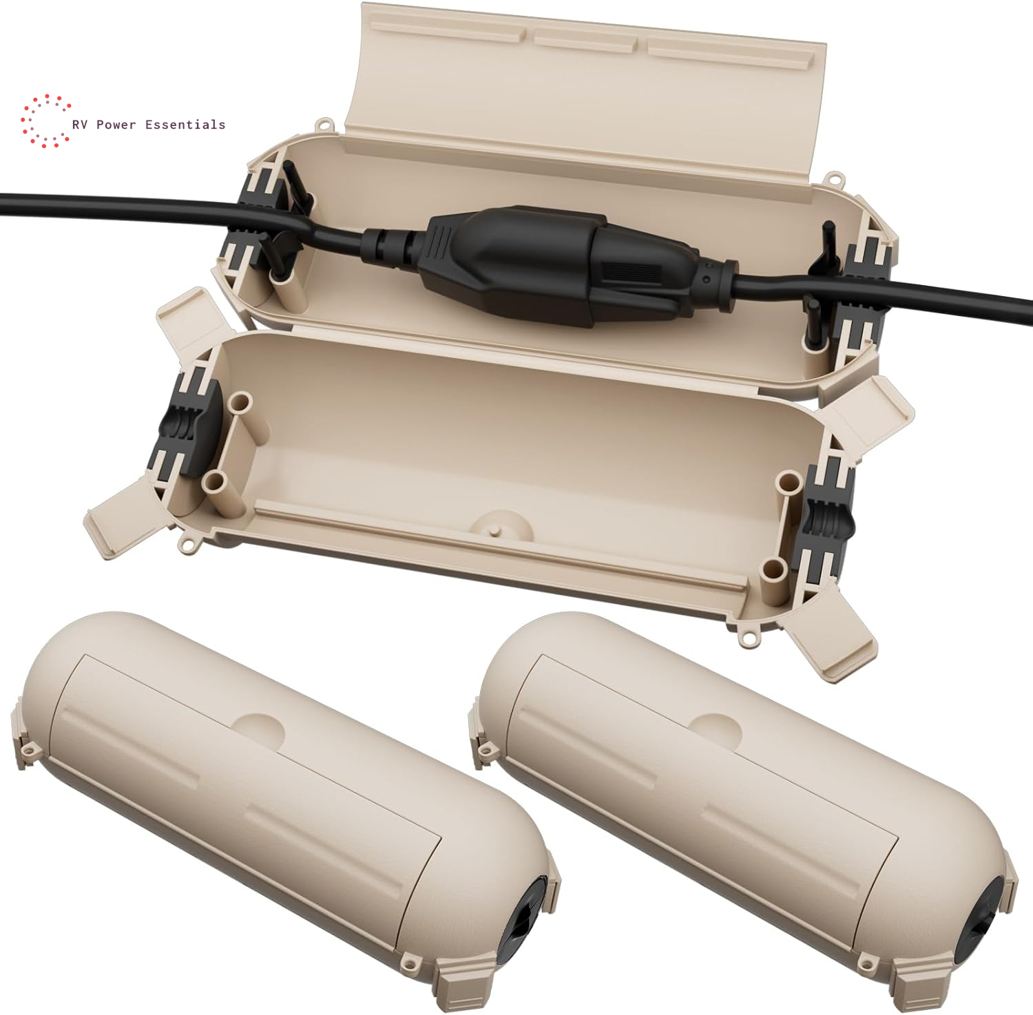 Flemoon Outdoor Waterproof Extension Cord Safety Cover [3/6/9 Pack] – Heavy-Duty Weatherproof Plug & Outlet Protector for RVs, Outdoor Power & Holiday Lighting