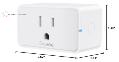 Govee Smart Plug with Energy Monitoring, WiFi Bluetooth Plug Work with Alexa and Google Assistant, 15A Smart Outlets with Timer & Group Controller, No Hub Required, ETL&FCC Certified for Home, 4 Pack